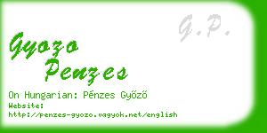 gyozo penzes business card